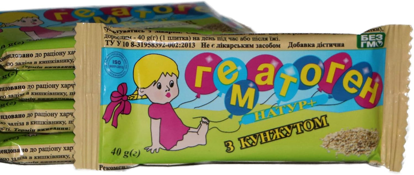 40g Hematogen Bars with Sesame - Pack of 5