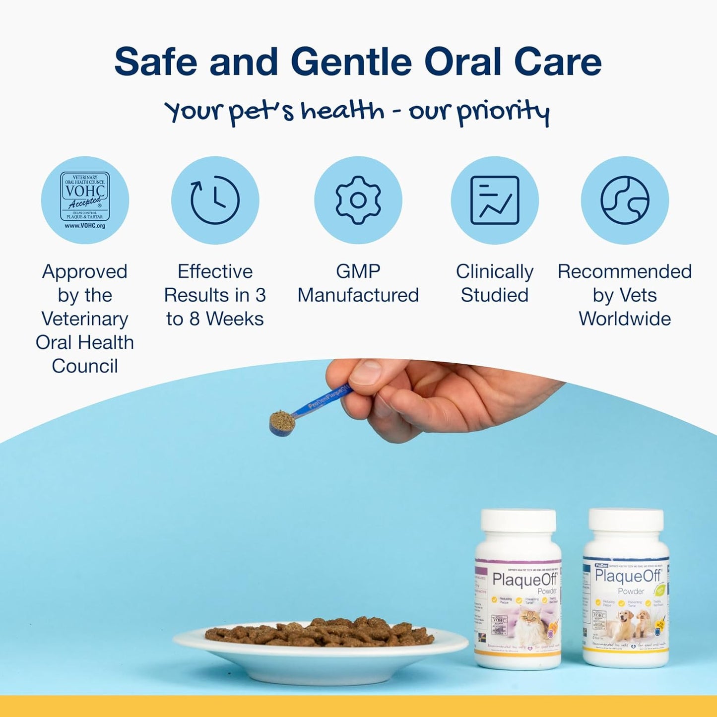 40g ProDen PlaqueOff Powder for Cats - Oral Care to Reduce Plaque, Tartar, and Freshen Breath