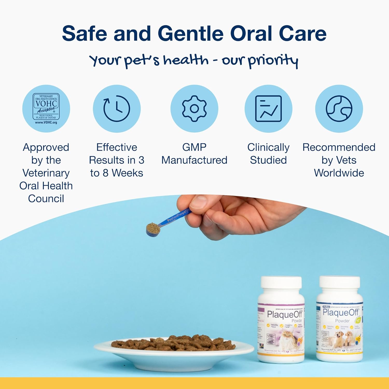 40g ProDen PlaqueOff Powder for Cats - Oral Care to Reduce Plaque, Tartar, and Freshen Breath