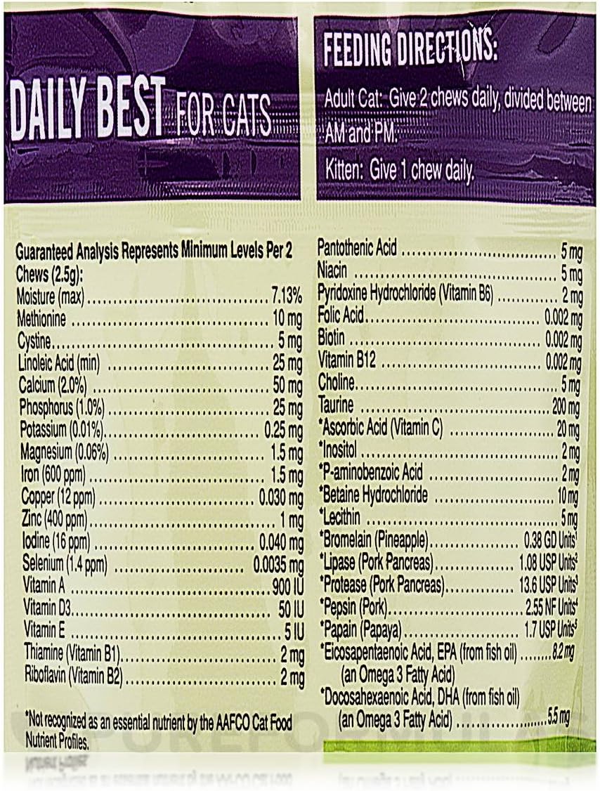 45 Count Pet Naturals Daily Best Supplement for Cats