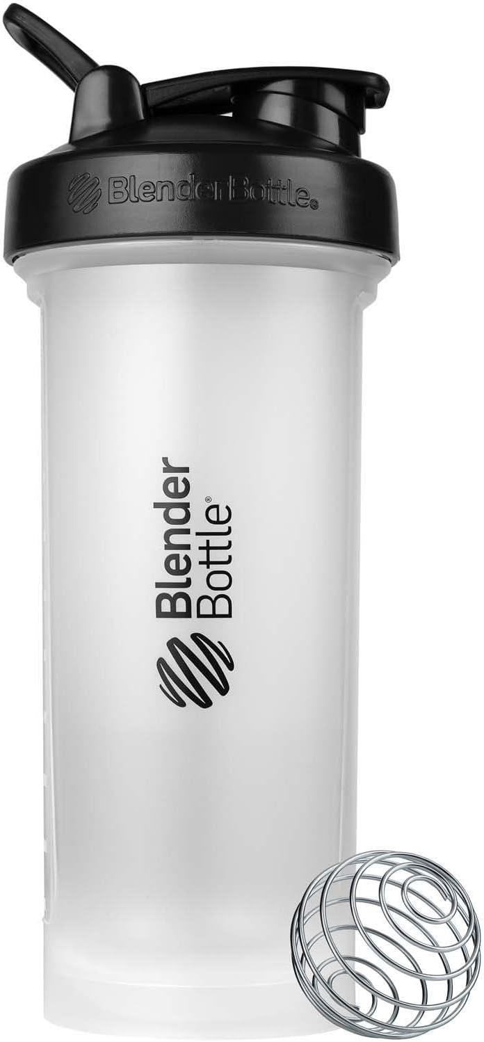 45-Ounce BlenderBottle Classic V2 Shaker Bottle for Protein Shakes & Pre Workout in Clear/Black Color