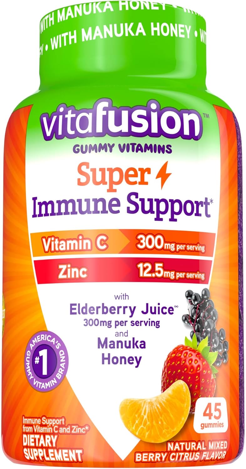 45ct Vitafusion Super Immune Support Gummy Vitamins - Boost Your Immune System with Delicious Gummies!