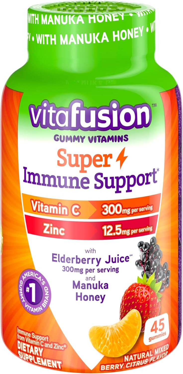 45ct Vitafusion Super Immune Support Gummy Vitamins - Boost Your Immune System with Delicious Gummies!