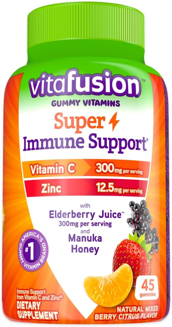 45ct Vitafusion Super Immune Support Gummy Vitamins - Boost Your Immune System with Delicious Gummies!