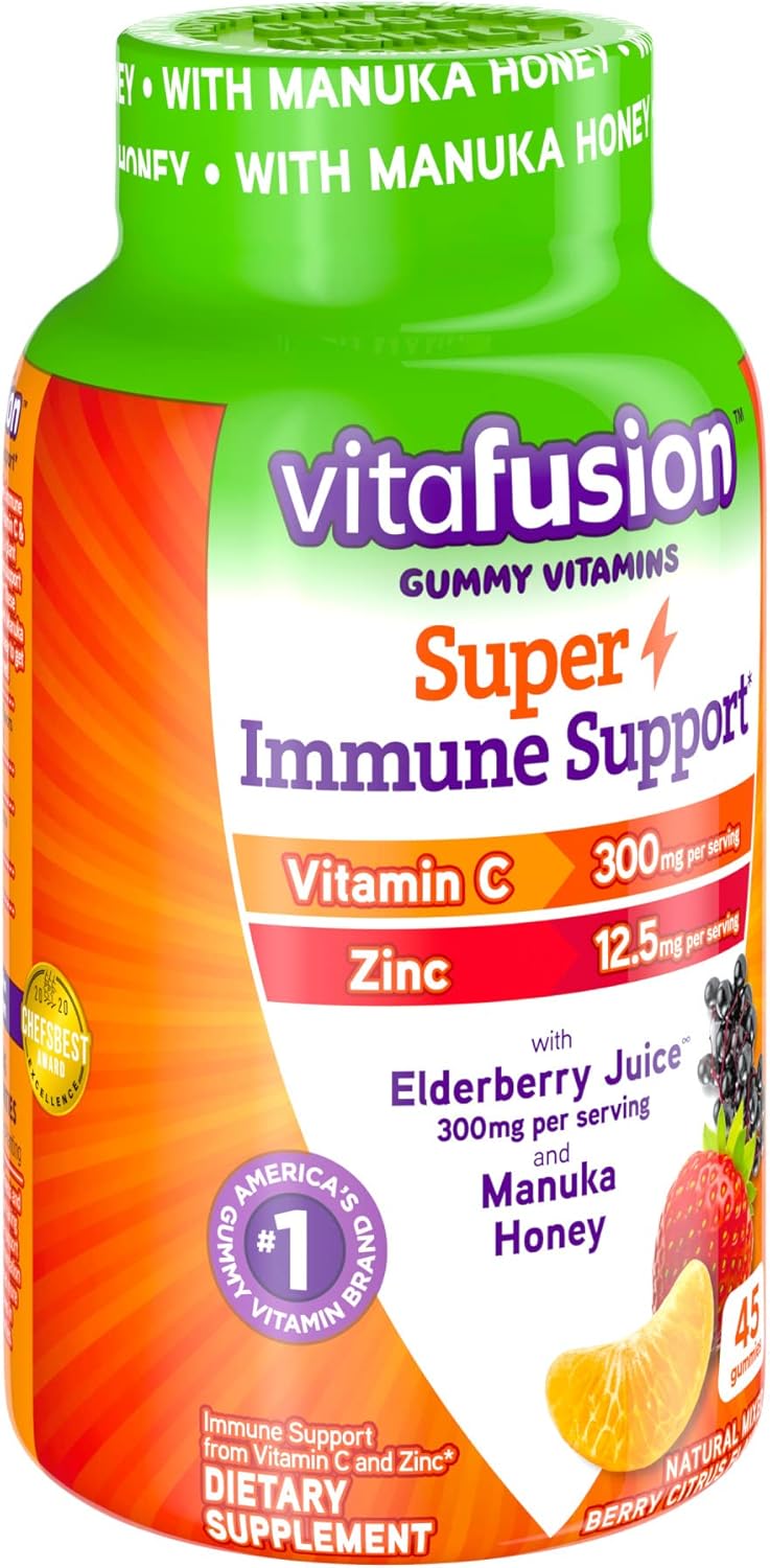 45ct Vitafusion Super Immune Support Gummy Vitamins - Boost Your Immune System with Delicious Gummies!