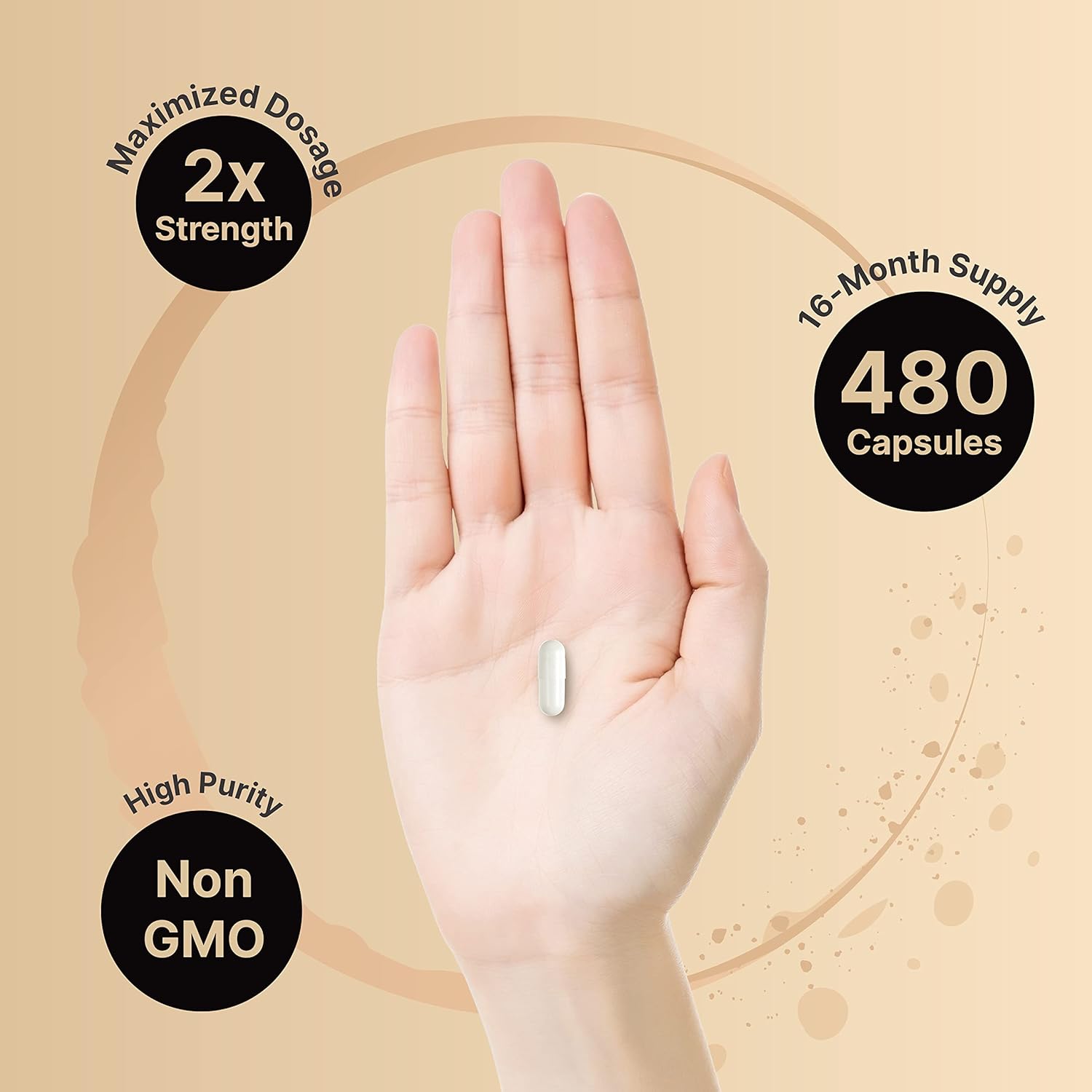 480 Count NatureBell Zinc Picolinate 100mg Capsules for Immune System & Enzyme Support