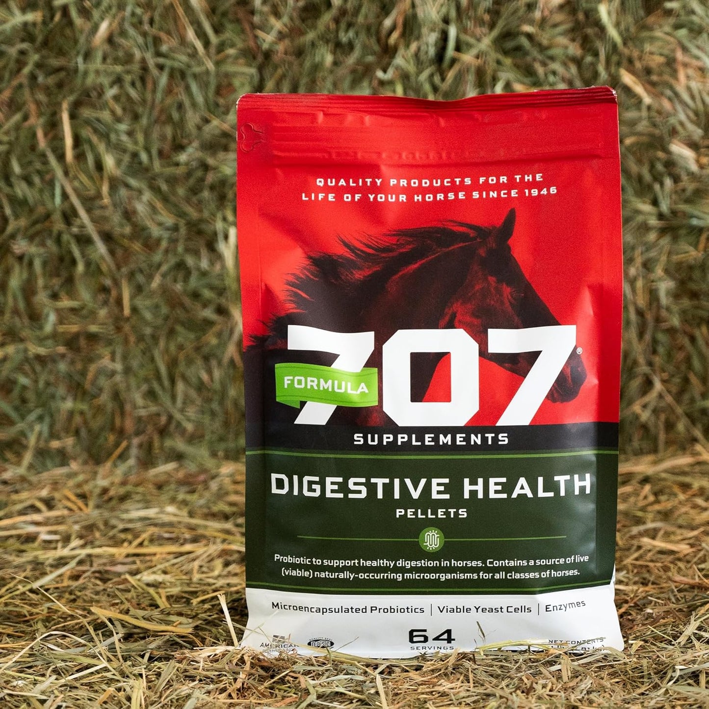 4lb Bag of Formula 707 Equine Supplement for Digestive Health - Probiotics, Prebiotics, Digestive Enzymes for Horses - BoostGo Australia