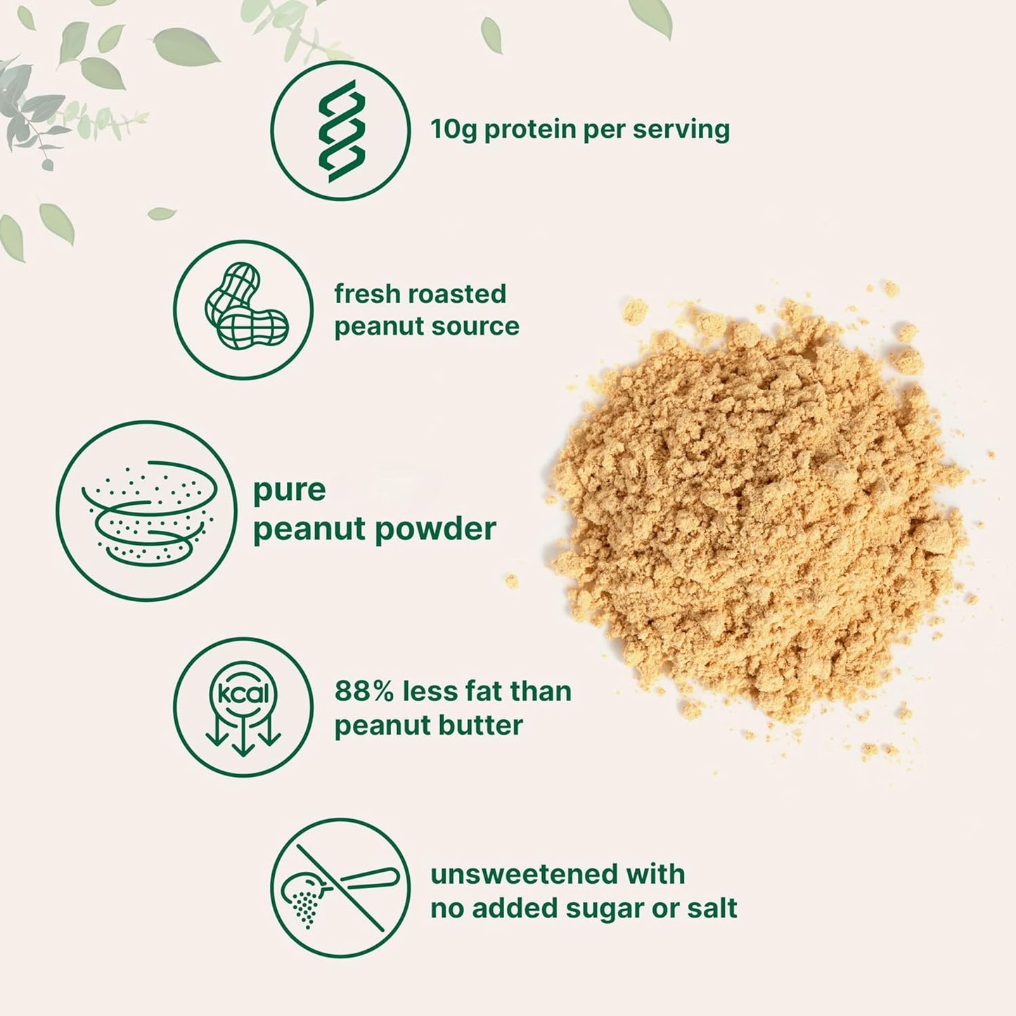 4lbs Micro Ingredients Peanut Butter Powder - 106 Servings, 10g Protein, 88% Less Fat, No Added Sugar/Salt, Non-GMO