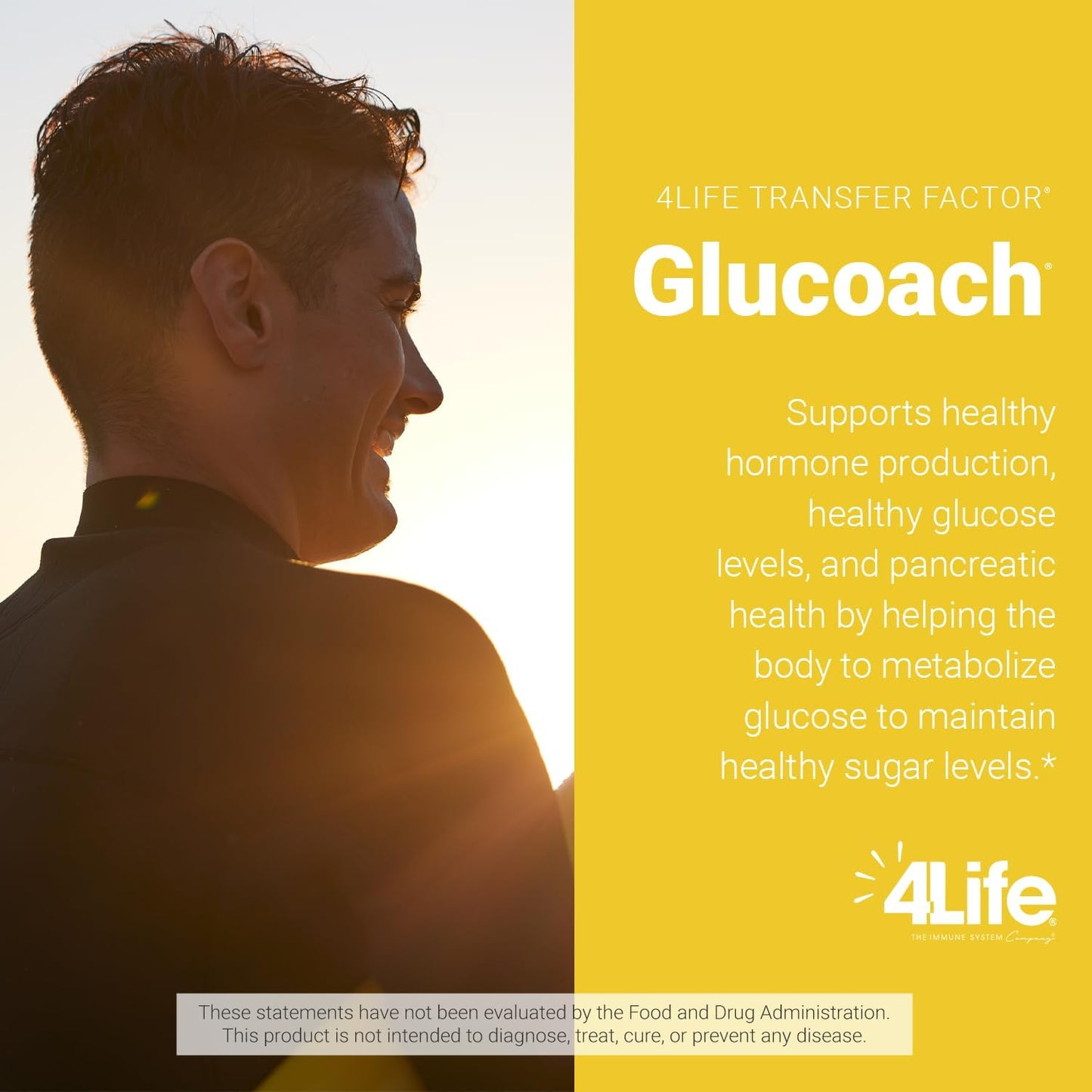 4Life Transfer Factor GluCoach Capsules - Supports Healthy Hormone Balance, Endocrine System, and Metabolism - 120 Count