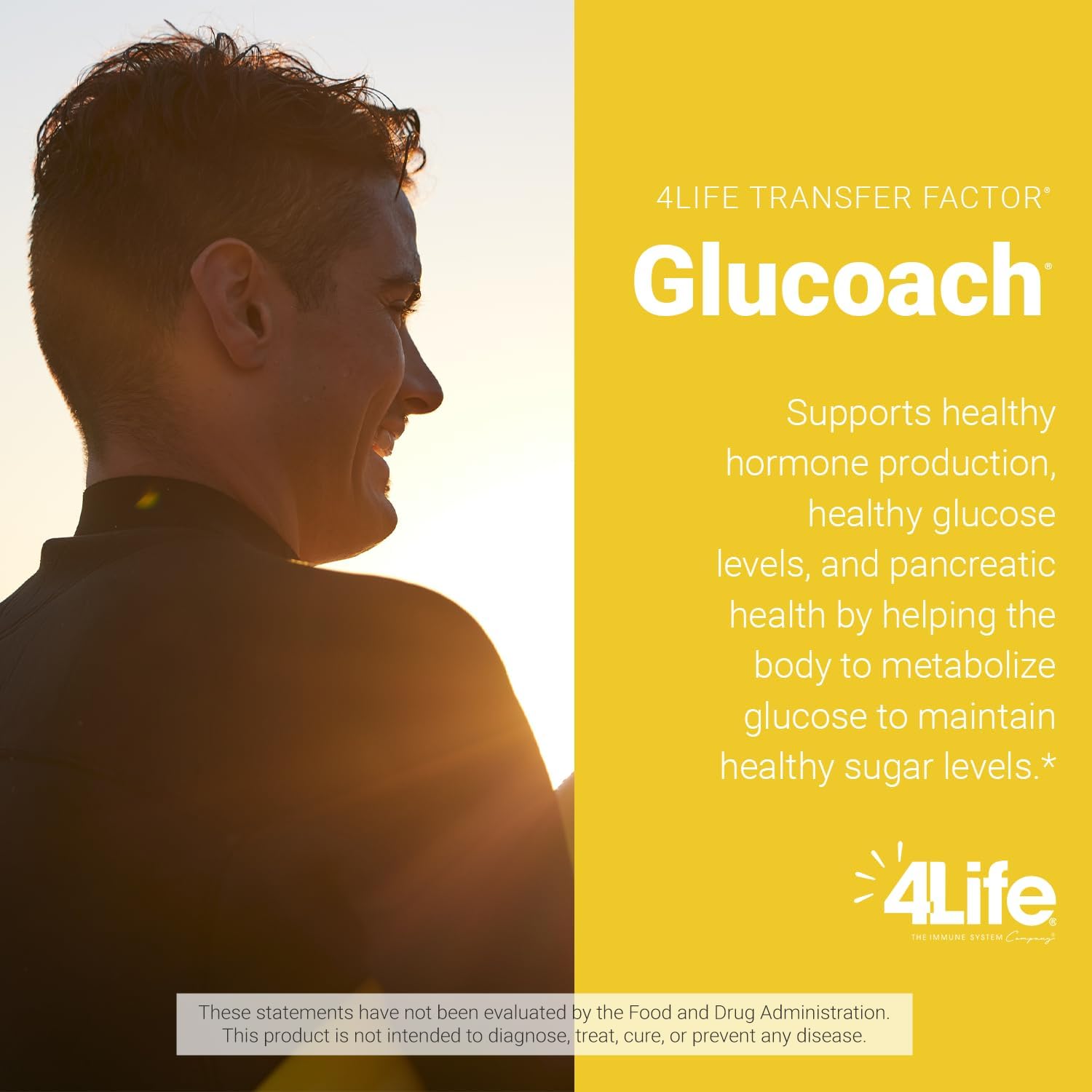 4Life Transfer Factor GluCoach Capsules - Supports Healthy Hormone Balance, Endocrine System, and Metabolism - 120 Count