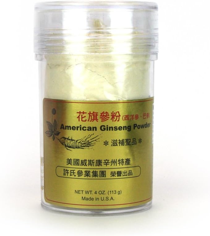 4oz Bag of Hsu's Ginseng American Ginseng Powder from Marathon County, Wisconsin, USA (SKU 1174)