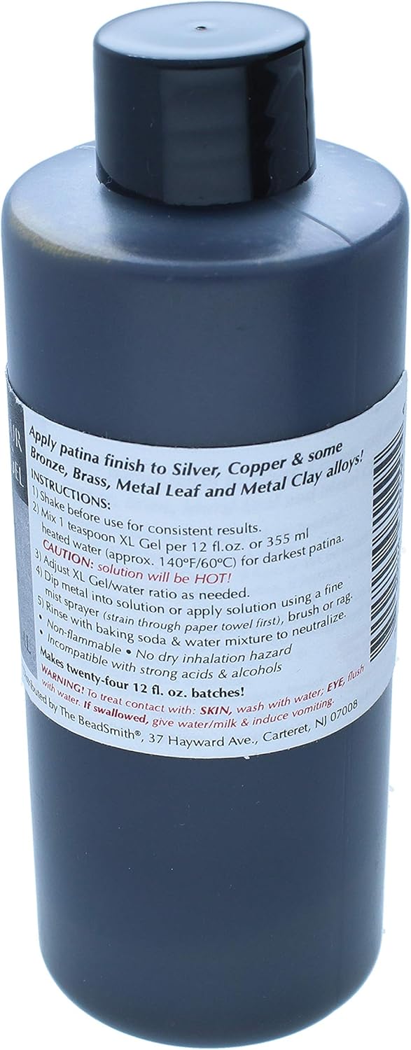 4oz Beadsmith XL Gel Liver of Sulfur for Patina Finish on Metal Art & Jewelry