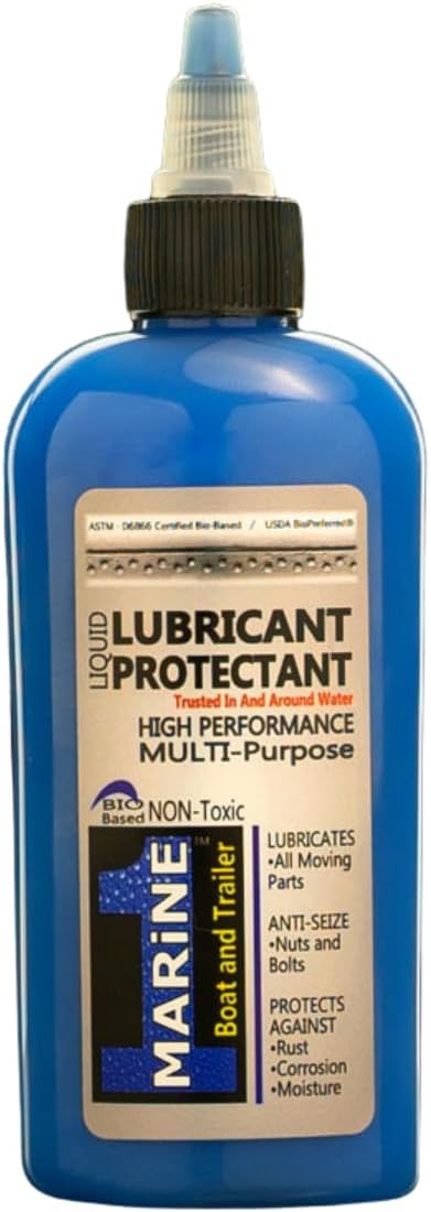 4oz Seal 1 Marine Lubricant Liquid - Bio-Based Anti Rust and Corrosion Lube for Reels, Boats, and Trailers