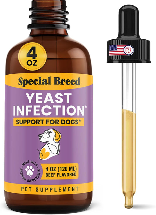 4oz Soothing Yeast Infection Treatment for Dogs - Reduces Itch, Ear Infections, Irritation & Inflammation