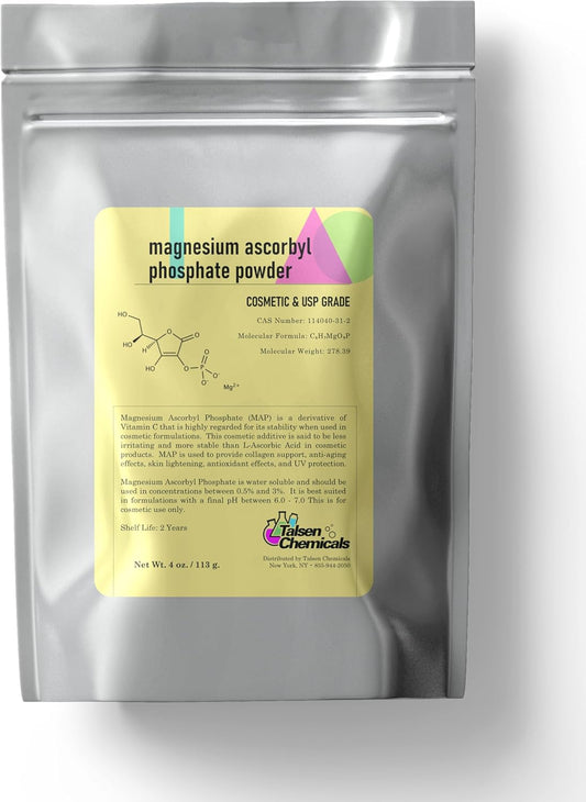 4oz Talsen Chemicals MAP Powder for DIY Skincare - Stable Vitamin C Powder