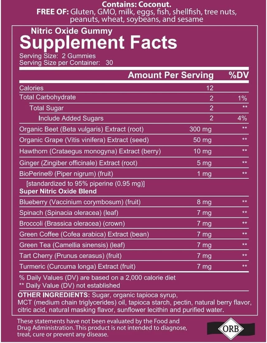 4YWN Nitric Oxide and Ashwagandha Gummies Bundle for Energy and Restoration, Non-GMO, Gluten-Free, Gelatin Free, Kosher - Daily Focus Support