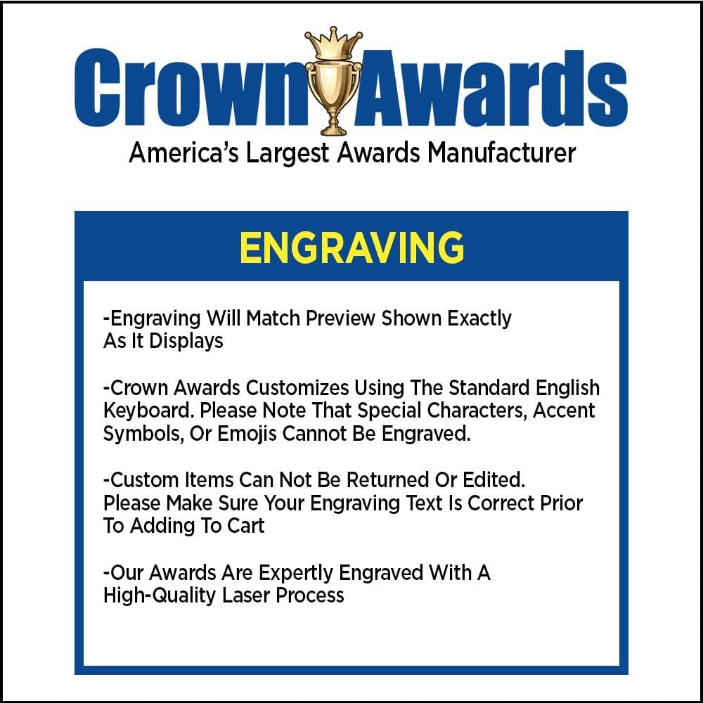 5 1/2" Starbeam 26.2 Runner Trophy with Engraving - Crown Awards Marathon Trophies