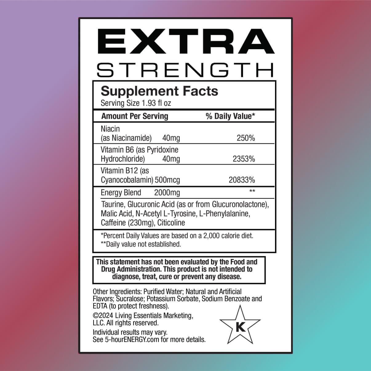 5-Hour Energy Extra Strength Shots Variety Pack - 18 Count, 1.93 fl oz - Blue Raspberry, Berry, Grape Flavors