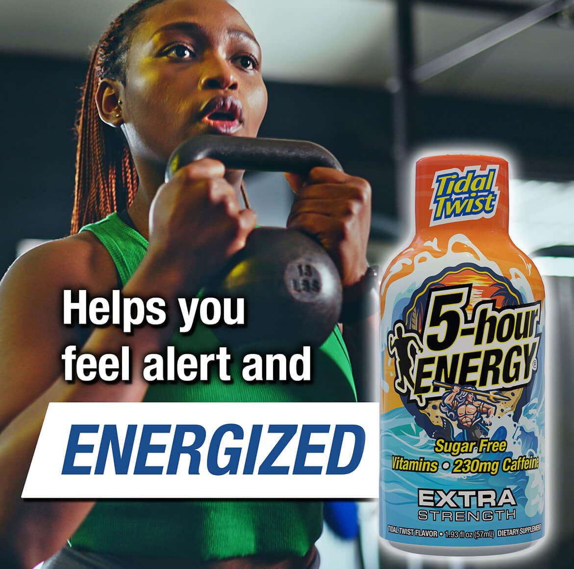 5-hour ENERGY Extra Strength Tidal Twist Energy Shots - 30 Count, 1.93 oz. each - Zero Calories, Sugar-Free, 230mg Caffeine, Amino Acids, B Vitamins - Pina-Colada Flavor
