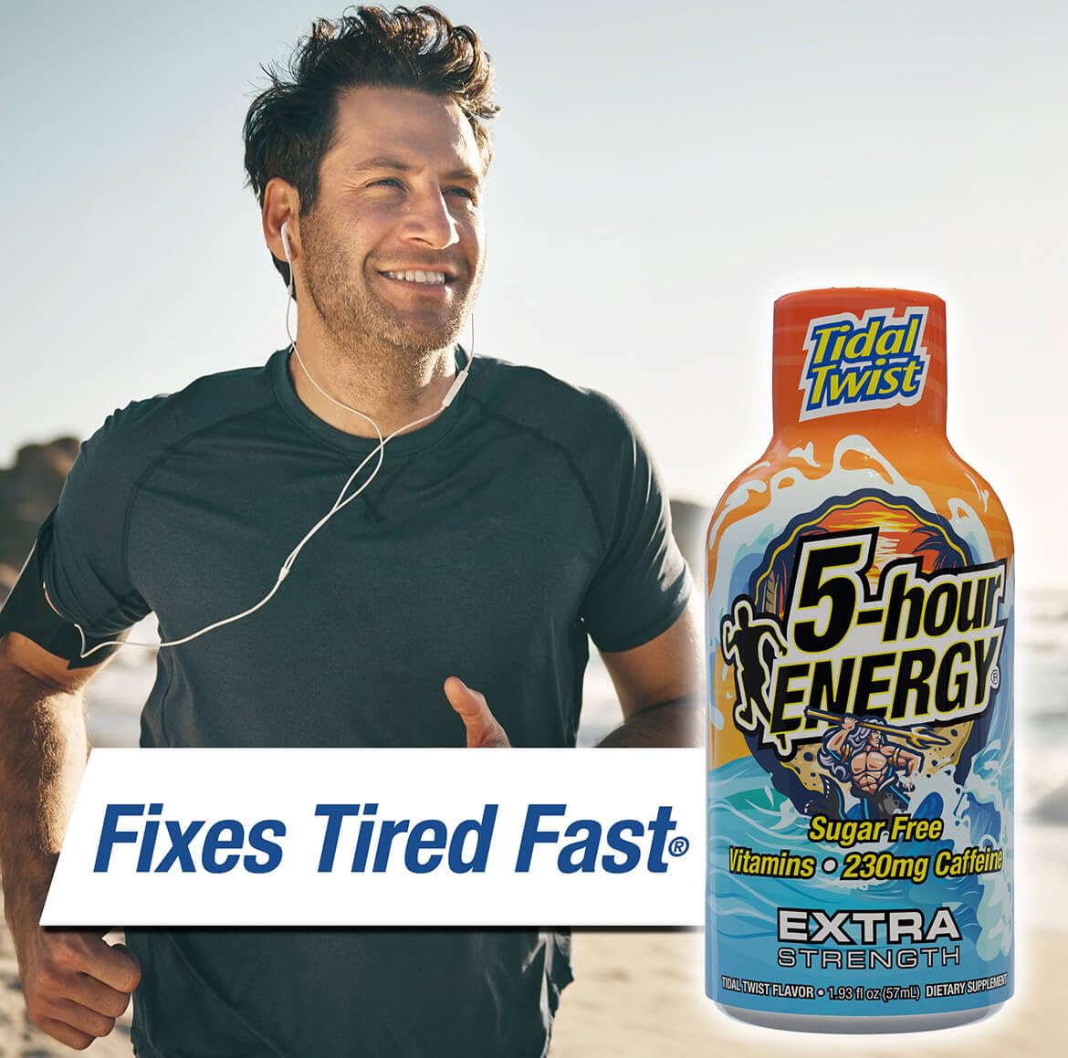 5-hour ENERGY Extra Strength Tidal Twist Energy Shots - 30 Count, 1.93 oz. each - Zero Calories, Sugar-Free, 230mg Caffeine, Amino Acids, B Vitamins - Pina-Colada Flavor