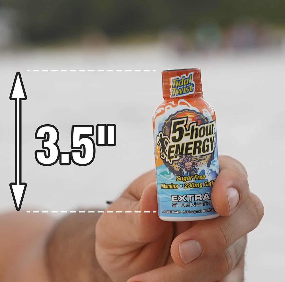 5-hour ENERGY Extra Strength Tidal Twist Energy Shots - 30 Count, 1.93 oz. each - Zero Calories, Sugar-Free, 230mg Caffeine, Amino Acids, B Vitamins - Pina-Colada Flavor