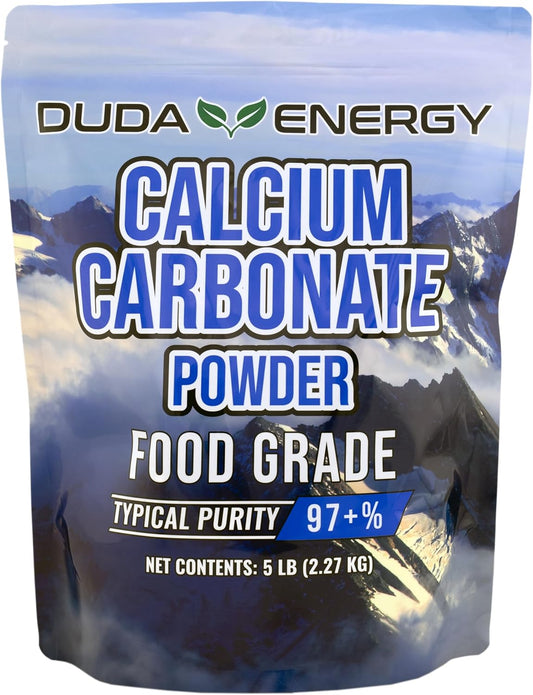 5 lb Food Grade Calcium Carbonate Powder from Ground Limestone - 97% Purity