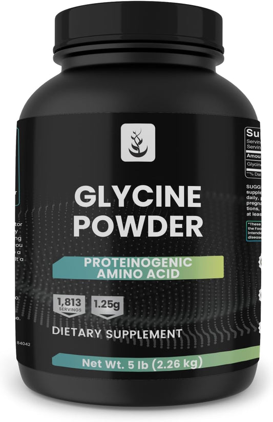 5 lb Glycine Powder - Pure Original Ingredients, Lab Verified, No Magnesium or Rice Fillers - BoostGo Australia