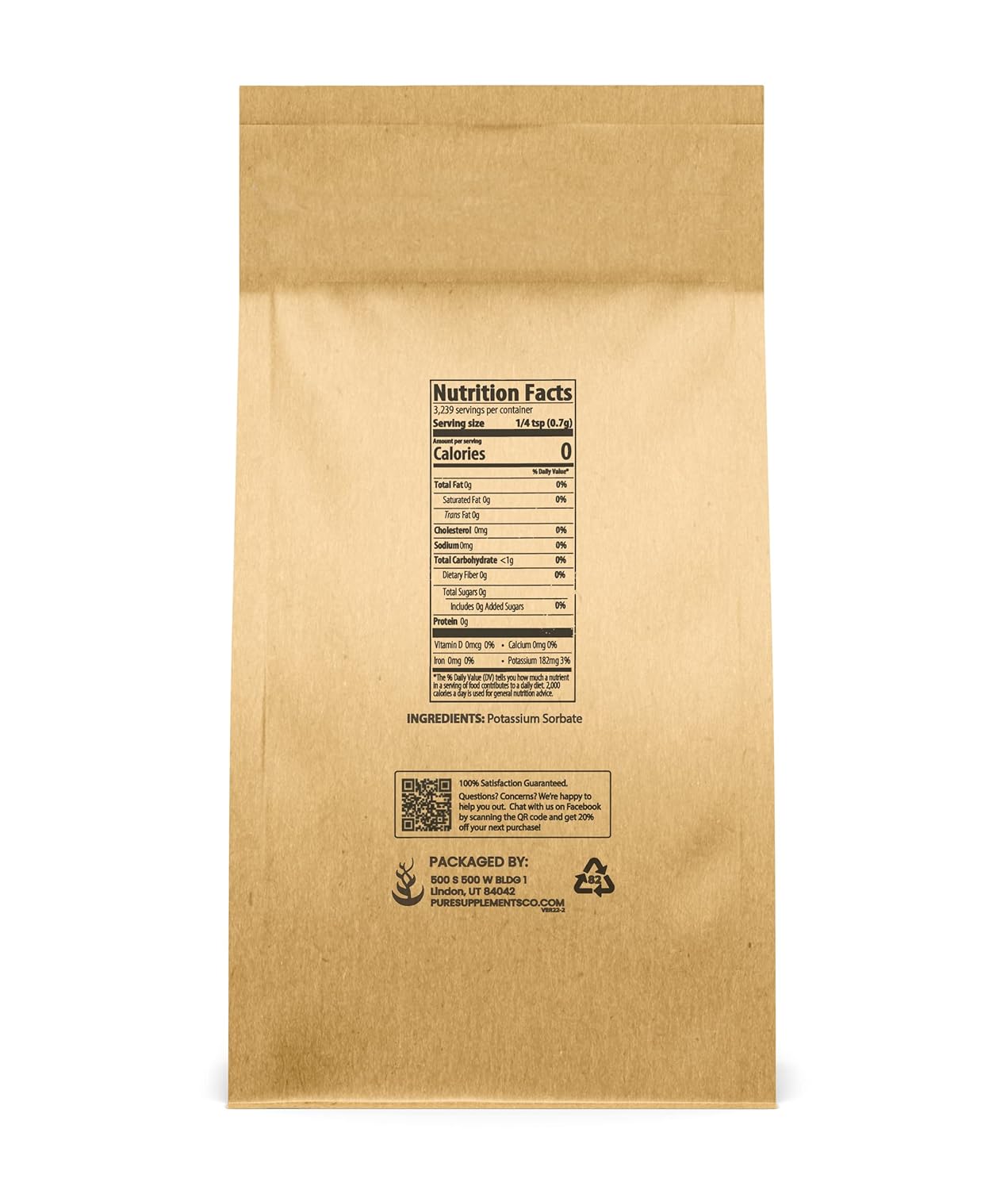5 lb Potassium Sorbate for Homebrewing & Winemaking - Food Grade Additive & Preservative with Pure Original Ingredients