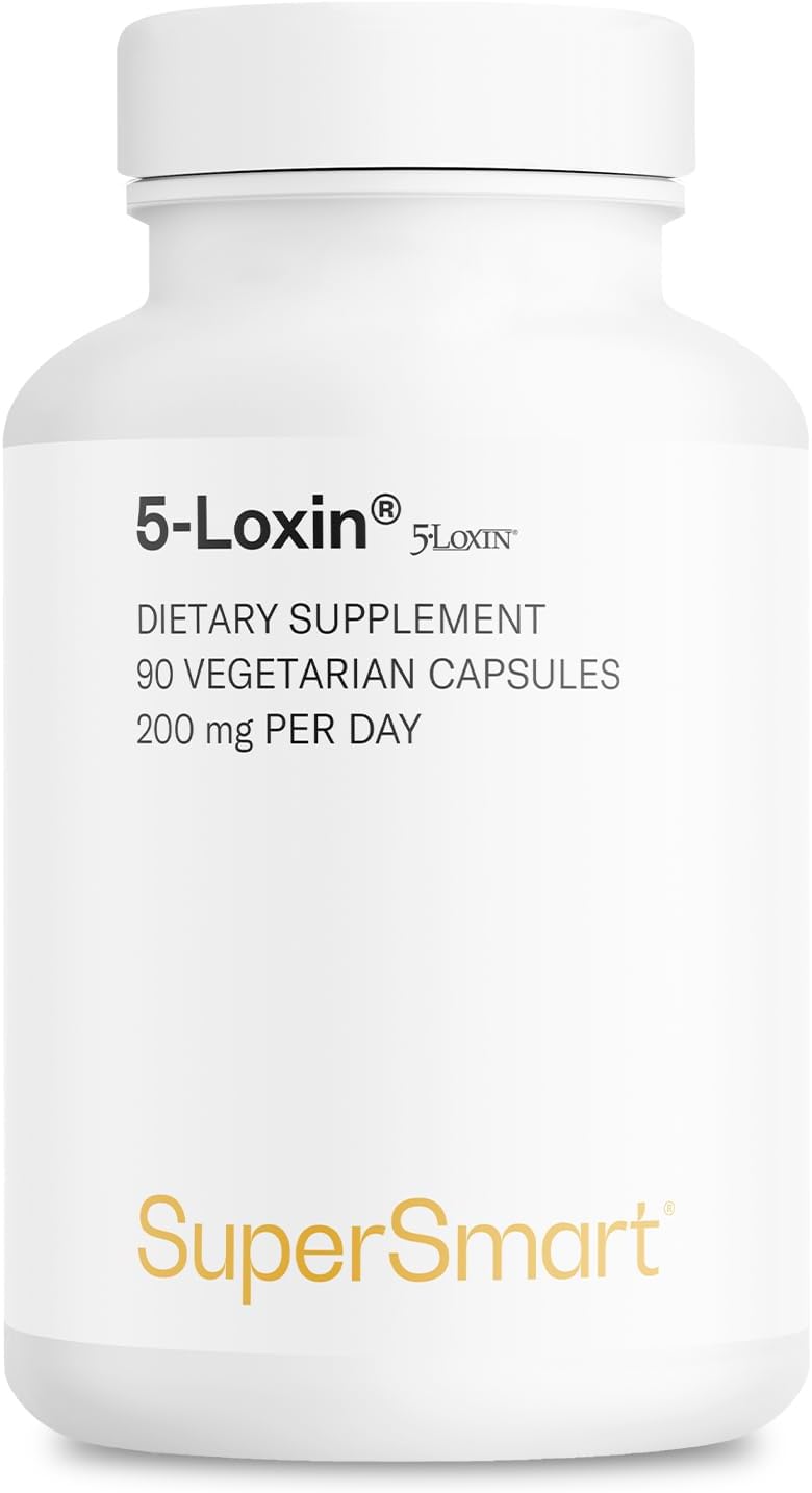 5-Loxin Boswellia Serrata Extract Supplement - 200mg Daily - Patented AKBA Formula - Non-GMO & Gluten Free - 90 Capsules