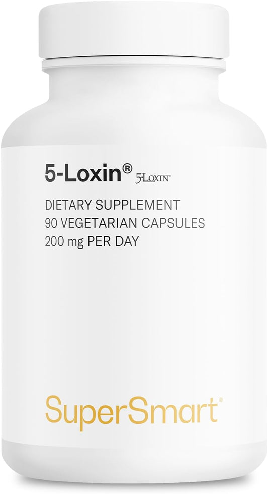 5-Loxin Boswellia Serrata Extract Supplement - 200mg Daily - Patented AKBA Formula - Non-GMO & Gluten Free - 90 Capsules