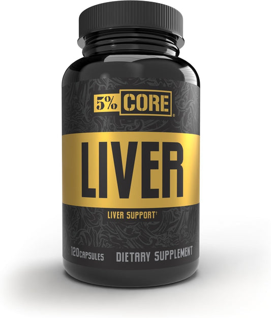 5% Nutrition Liver Support Supplement with NAC, Milk Thistle, and L-Glutathione for Detox & Repair - 30 Capsules