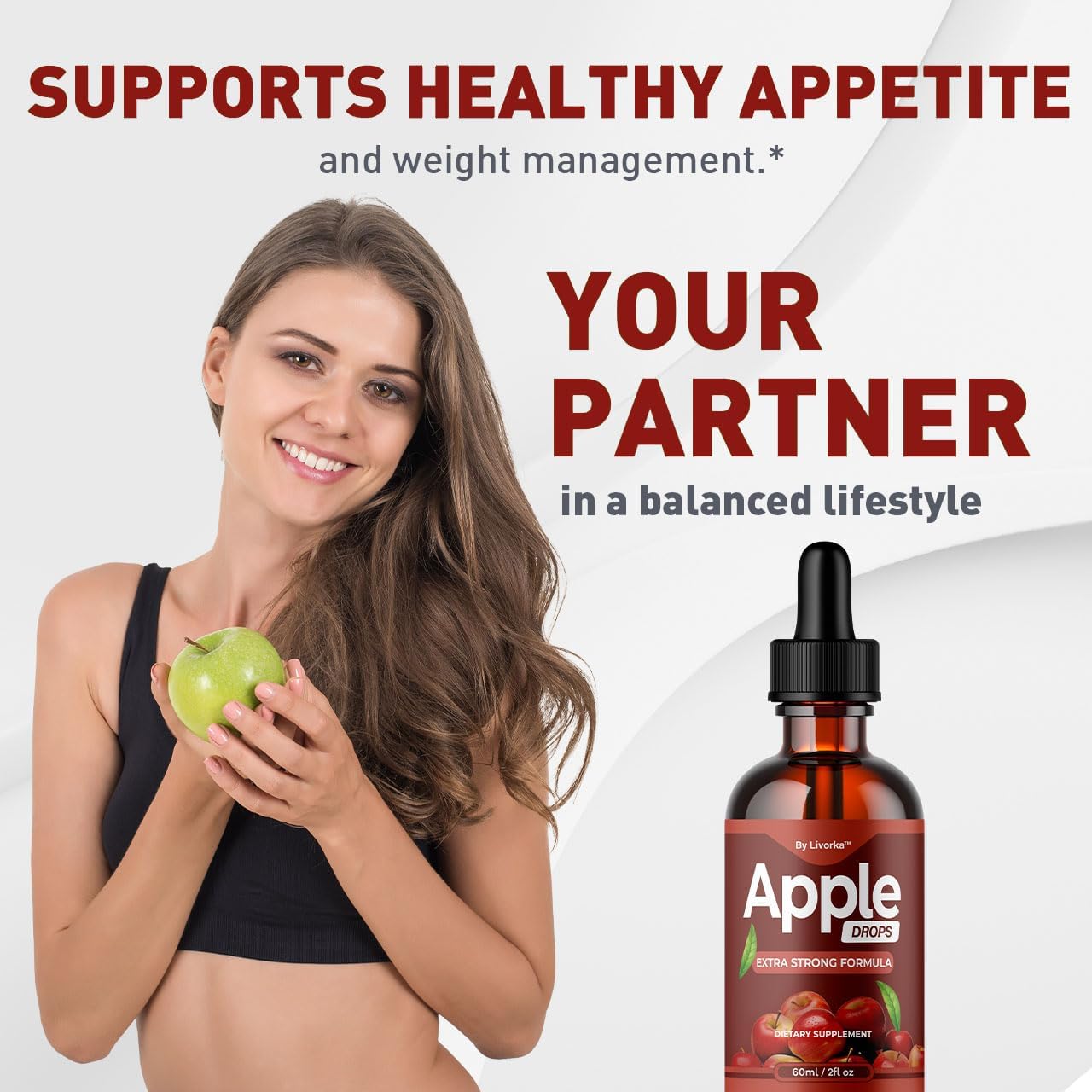 5-Pack Apple Drops Liquid Oral Supplement - Premium Formula for Apple Support - All Natural AppleDrops - 5 Bottles for 5 Months