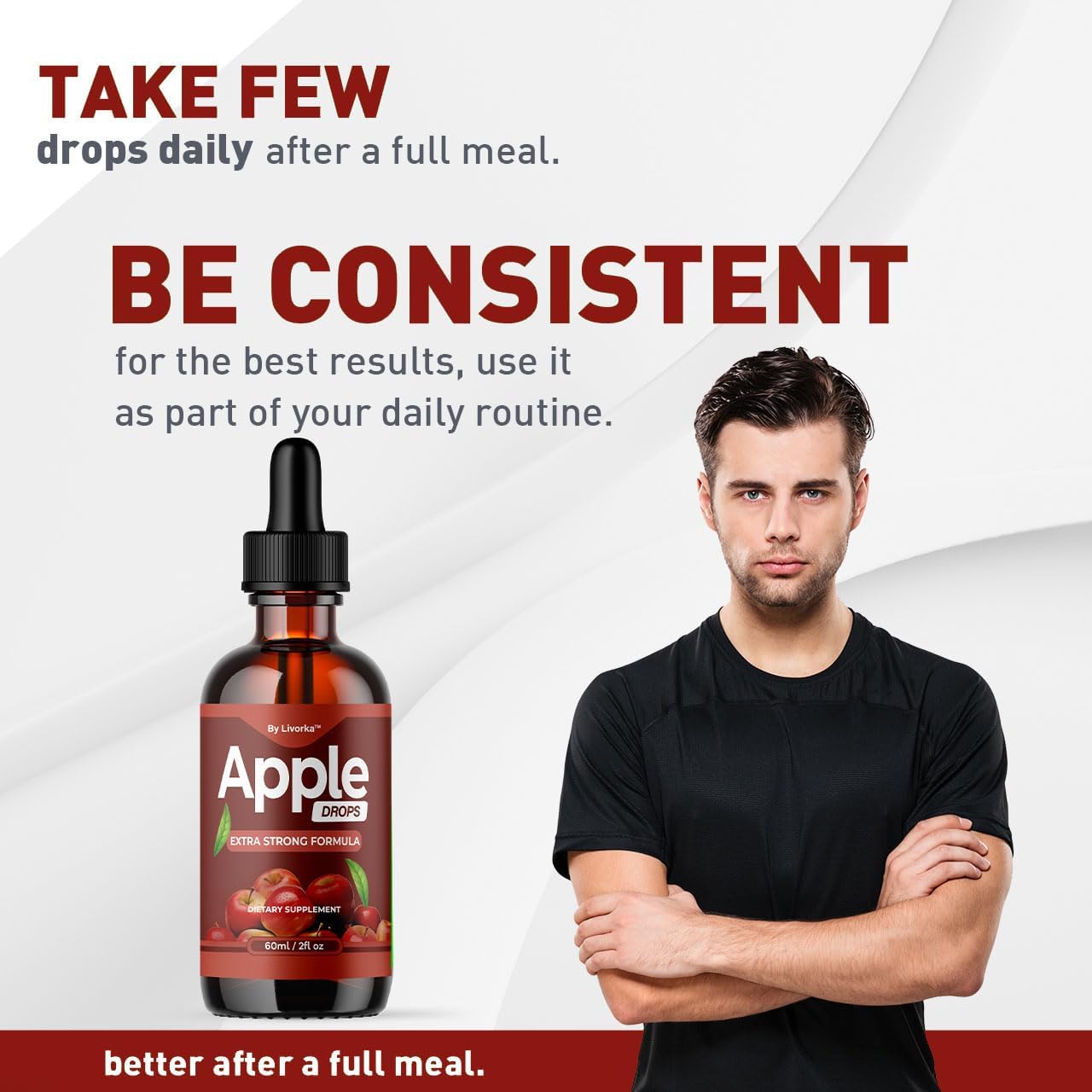 5-Pack Apple Drops Liquid Oral Supplement - Premium Formula for Apple Support - All Natural AppleDrops - 5 Bottles for 5 Months