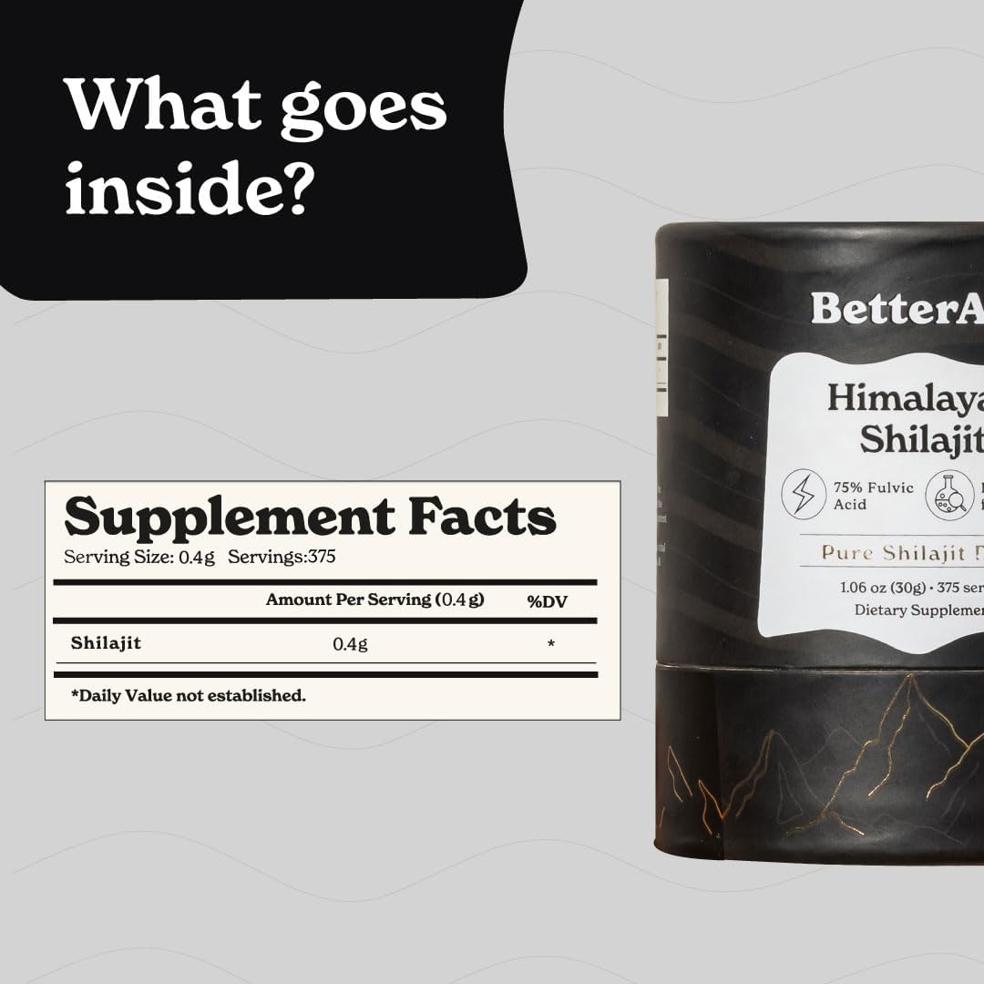 5 Pack Himalayan Shilajit Resin High Potency Gold Grade 375 Servings Energy Boost Immune Support