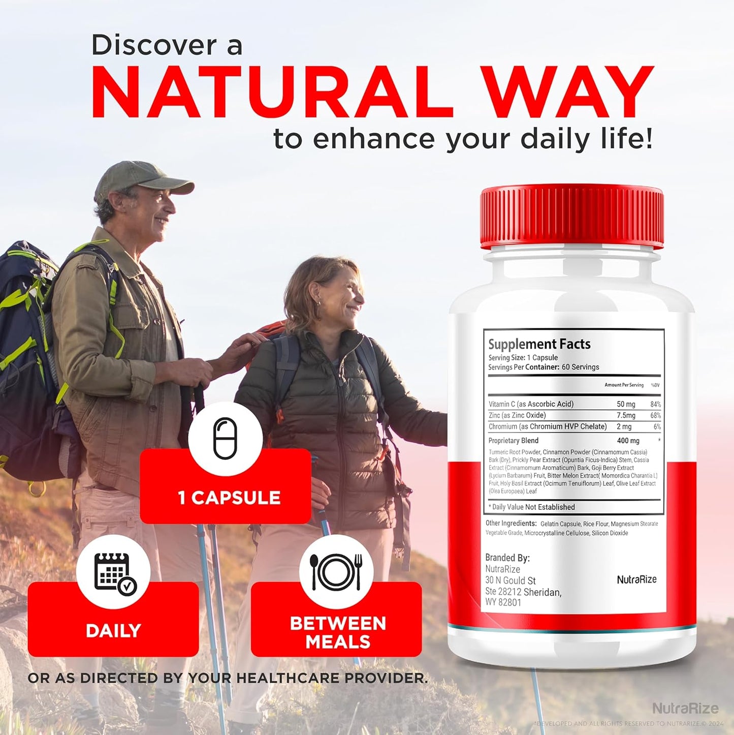 5-Pack NutraRize Sweet Relief Glycogen Support Capsules - Advanced Formula for Wellness & Blood Vessel Health (300ct)