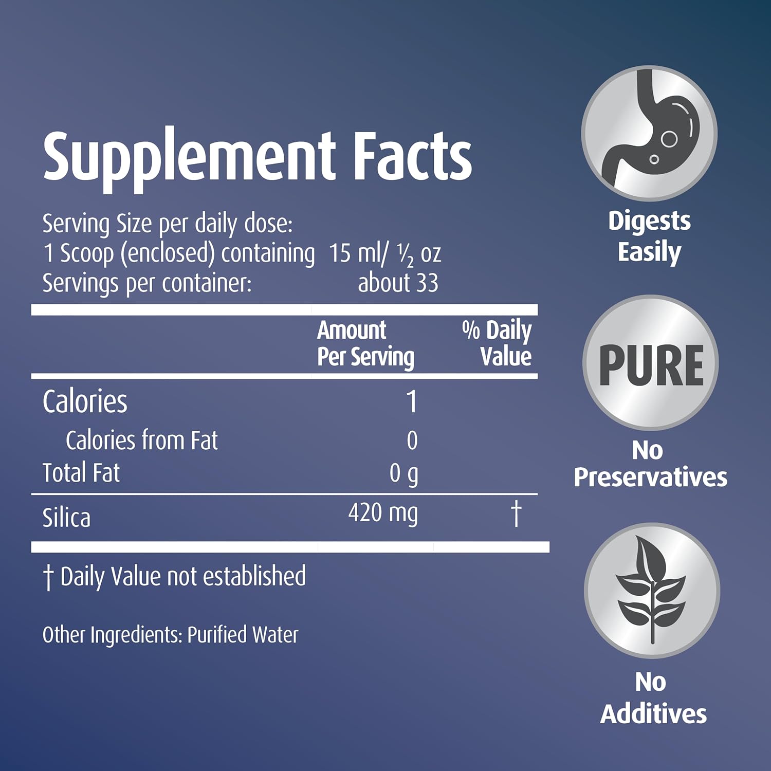 5 Pack of Hubner Hübner Original Silicea Gel - 17 fl oz / 500 ml - Pure Colloidal Silica Gel for Hair, Skin, Nails, and Connective Tissue - Additive and Preservative-Free