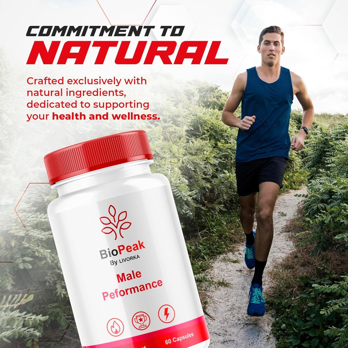 5 Pack of LIVORKA BioPeak Capsules - Advanced Support Formula with 300 Pills