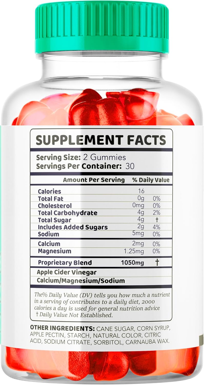 5 Pack of LIVORKA Keto IQ Apple Cider Vinegar Gummies - 300 Gummies