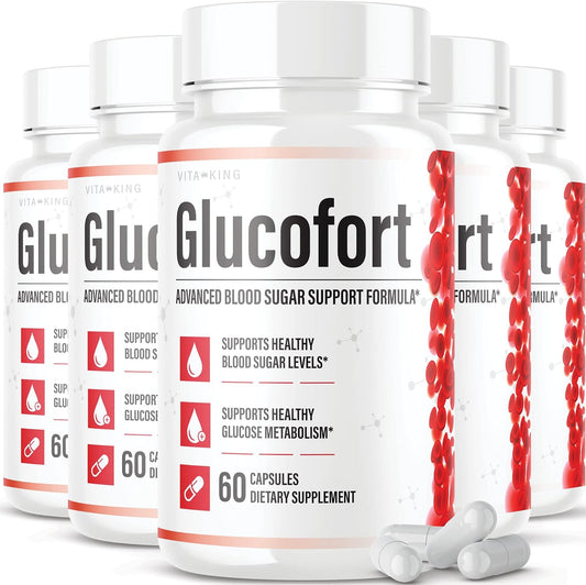 5 Pack of Official Vitaking Glucofortal Supplement for Glucofort Support