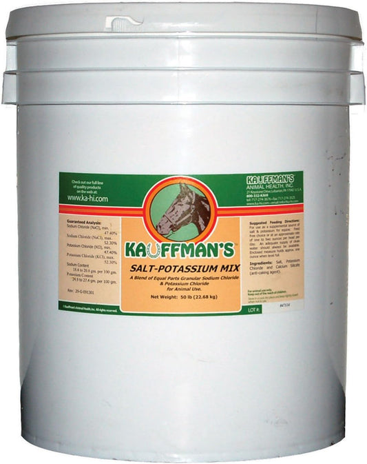 50 Lb Kauffman Salt Potassium Electrolytes for Hydration and Muscle Function