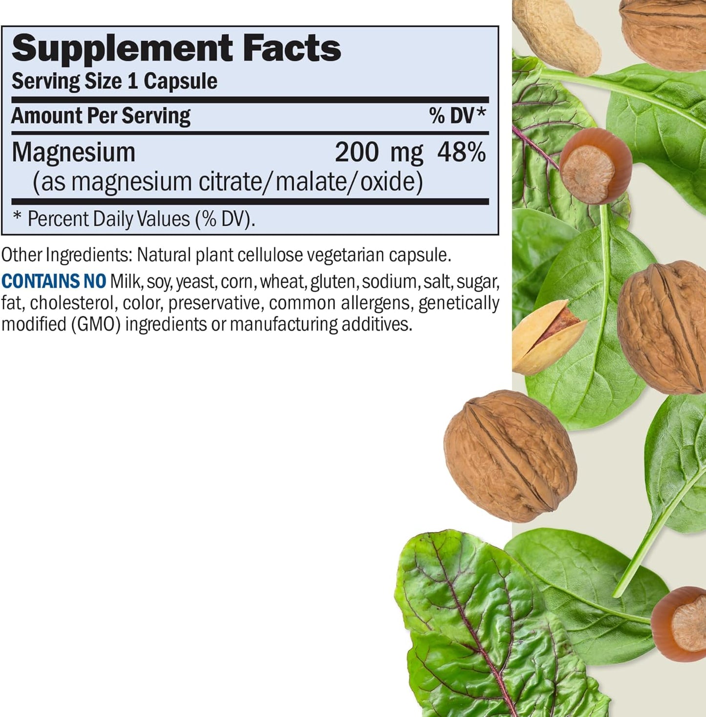 500 Capsules of Andrew Lessman Magnesium Intensive Care - 200mg Ultra-Soluble Magnesium for Nerves, Muscles, Brain, and Heart - Additive-Free & Gentle on Sensitive Stomachs