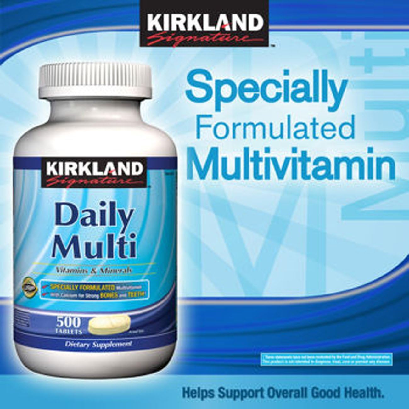 500-Count Kirkland Signature Daily Multivitamin Tablets