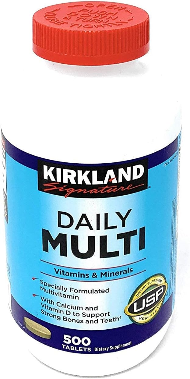 500-Count Kirkland Signature Daily Multivitamin Tablets for Overall Wellness and Nutrition
