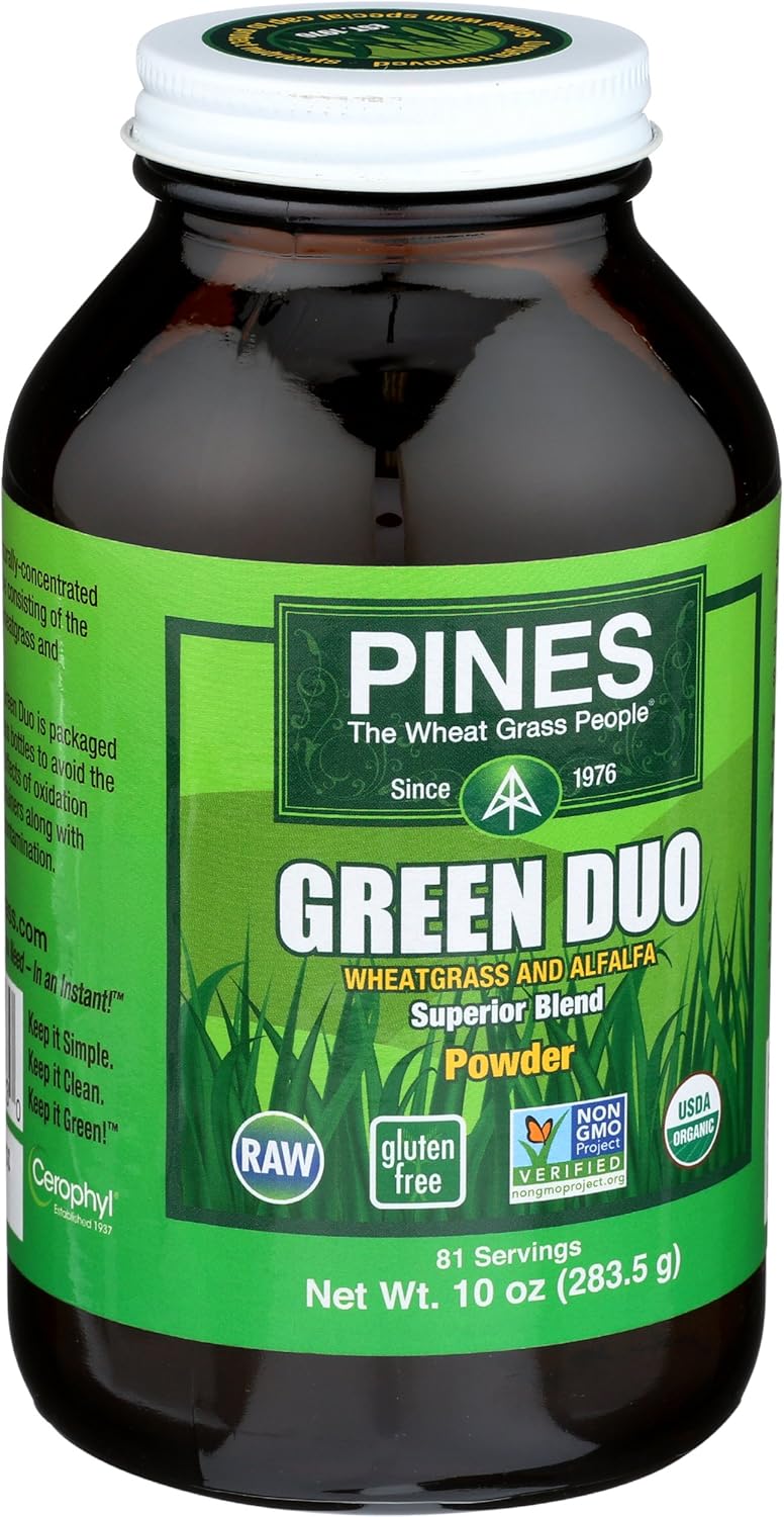 500 Count Pines Organic Wheat Grass Tablets for Natural Energy Boost and Detox Support