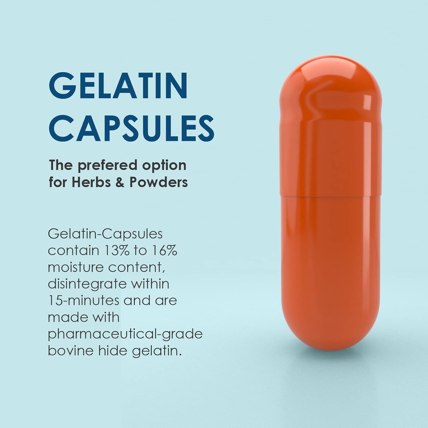 500 Count Size 00 Empty Gelatin Capsules by Capsule Depot