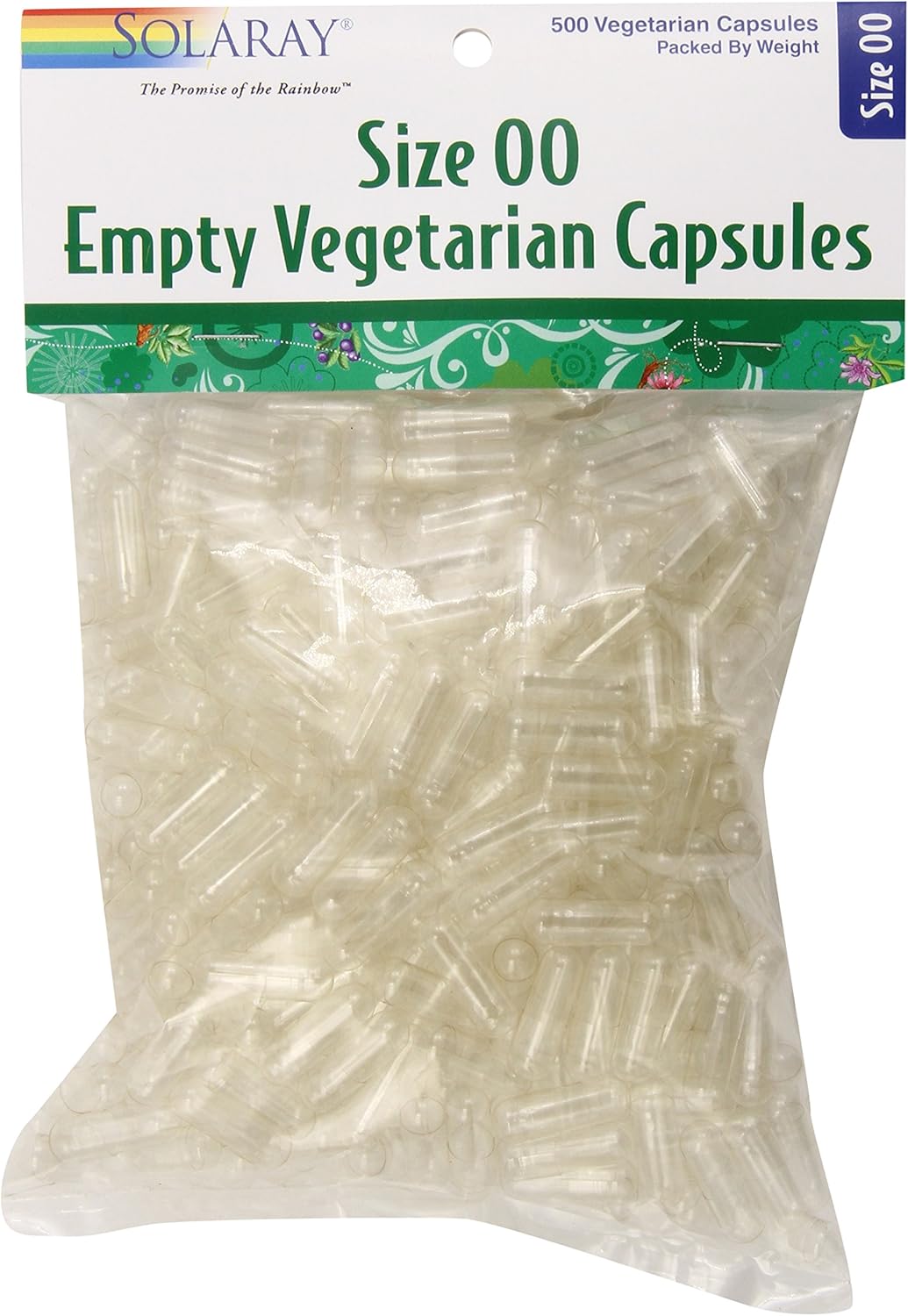 500 Count Size 00 Vegetarian Capsules by SOLARAY