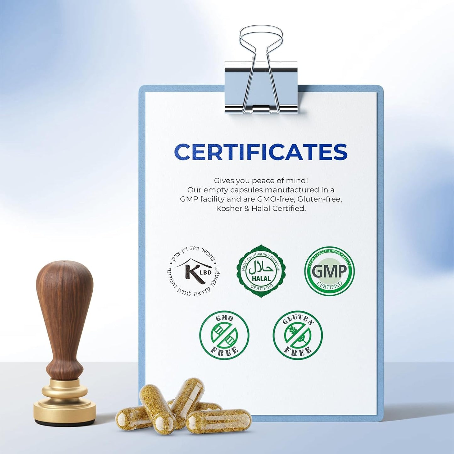 500 Count Vegan Empty Plant Based Size 000 Capsules with Filling Kit - Gluten Free, Non-GMO, Halal Certified - DIY Vegetarian Supplements