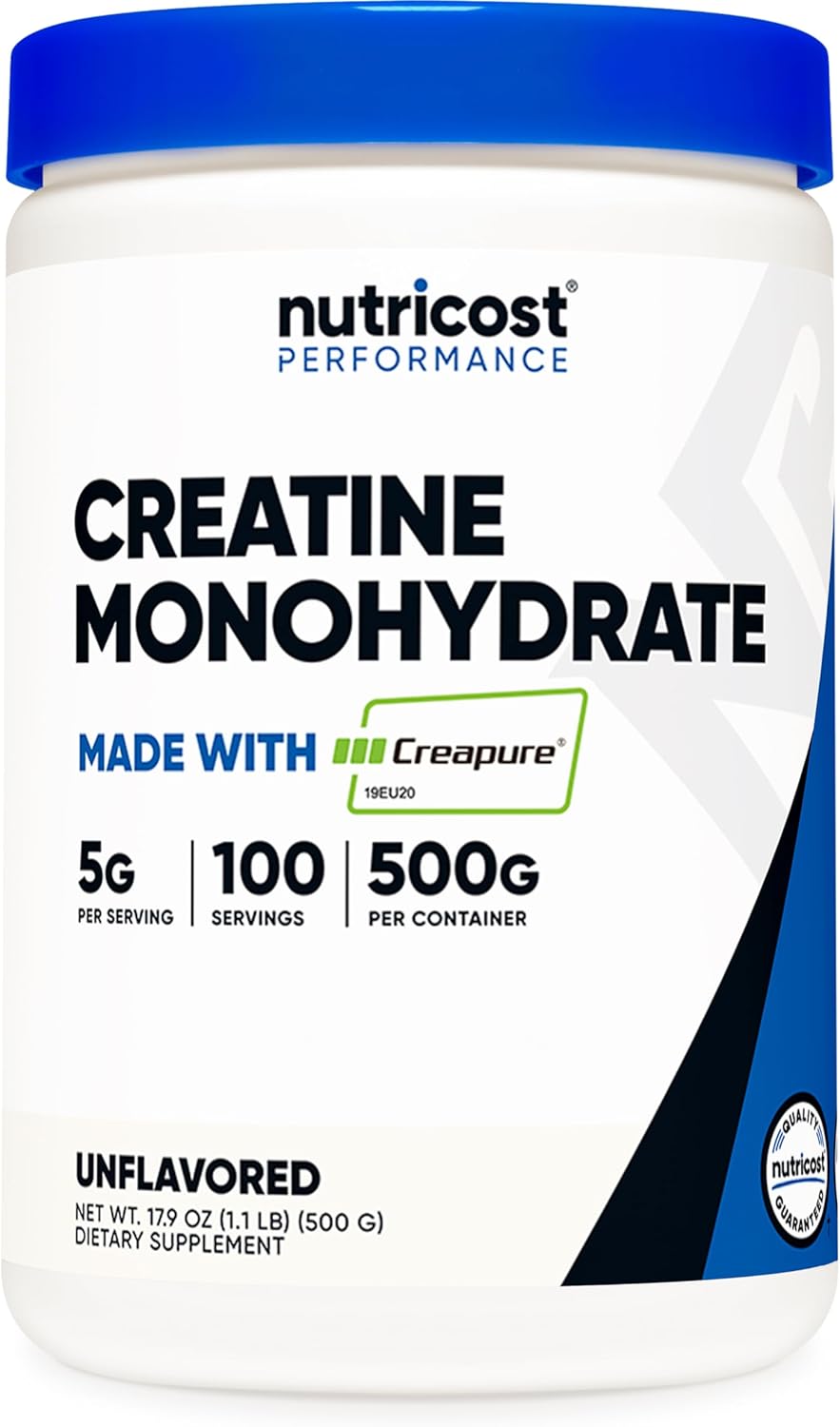 500 Grams of Nutricost Creapure® Creatine Monohydrate - High-Quality Supplement for Muscle Growth and Performance - BoostGo Australia