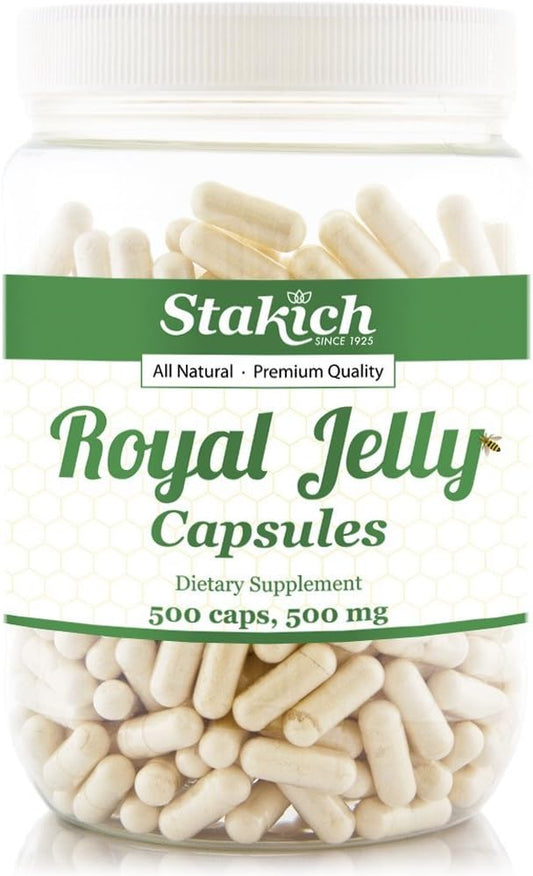 500 mg Royal Jelly Capsules - 500 Count by Stakich