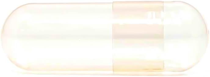 5000 Count Size 1 Clear Vegan Empty Capsules for DIY Vegetable Capsule Filling - Kosher and Halal Certified - Non-GMO